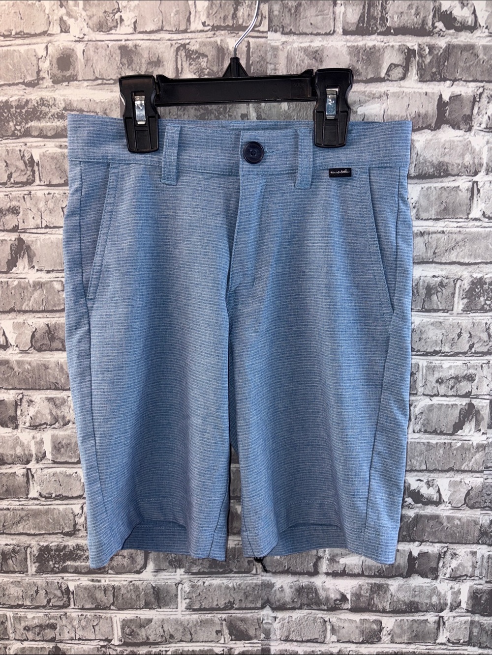 Travis Mathew‎ kids 
Light Blue Knit Flat Front Shorts